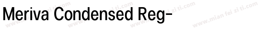 Meriva Condensed Reg字体转换